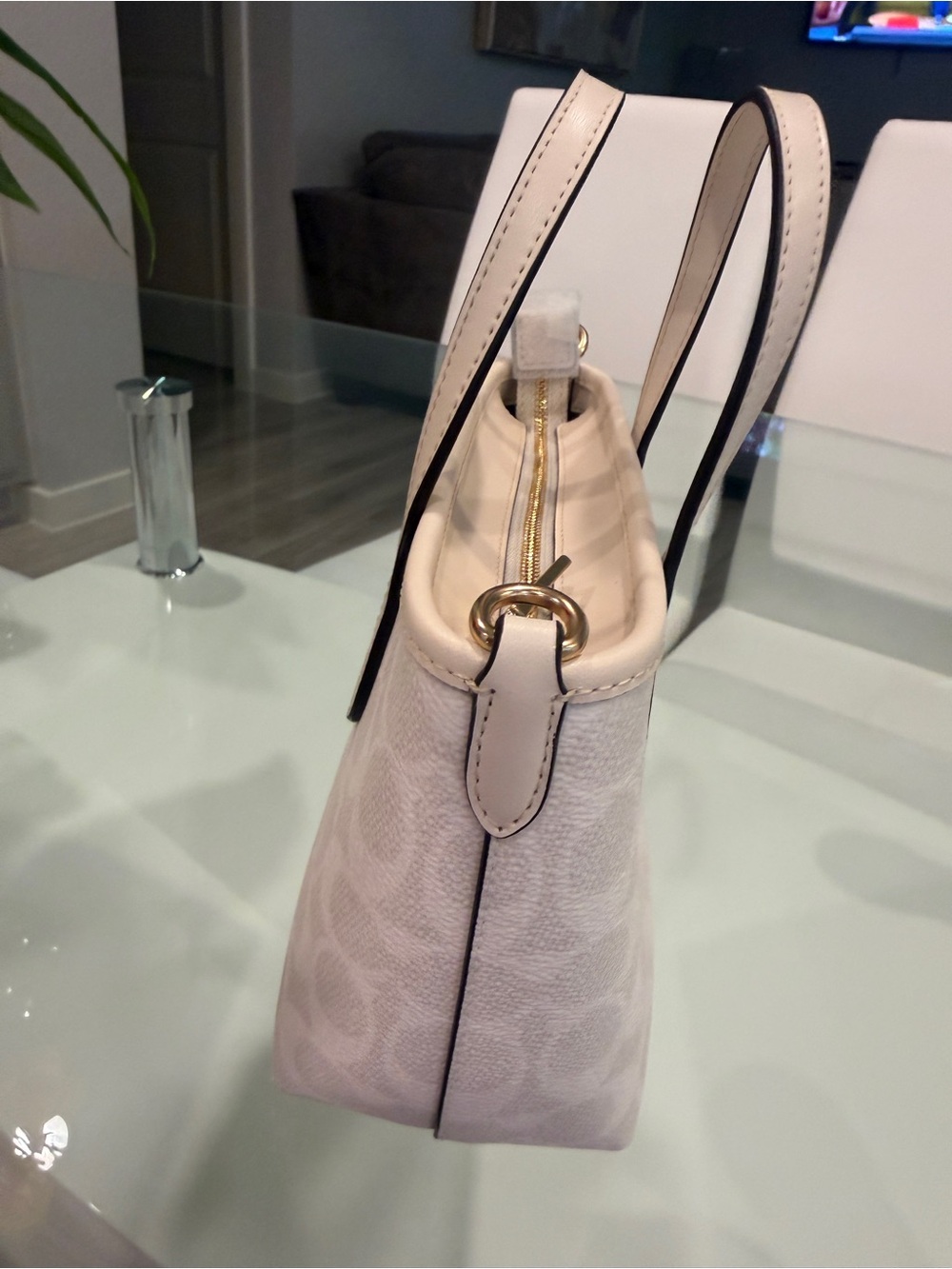 COACH Chalk Signature Mini Tote Bag - Picture 7 of 11